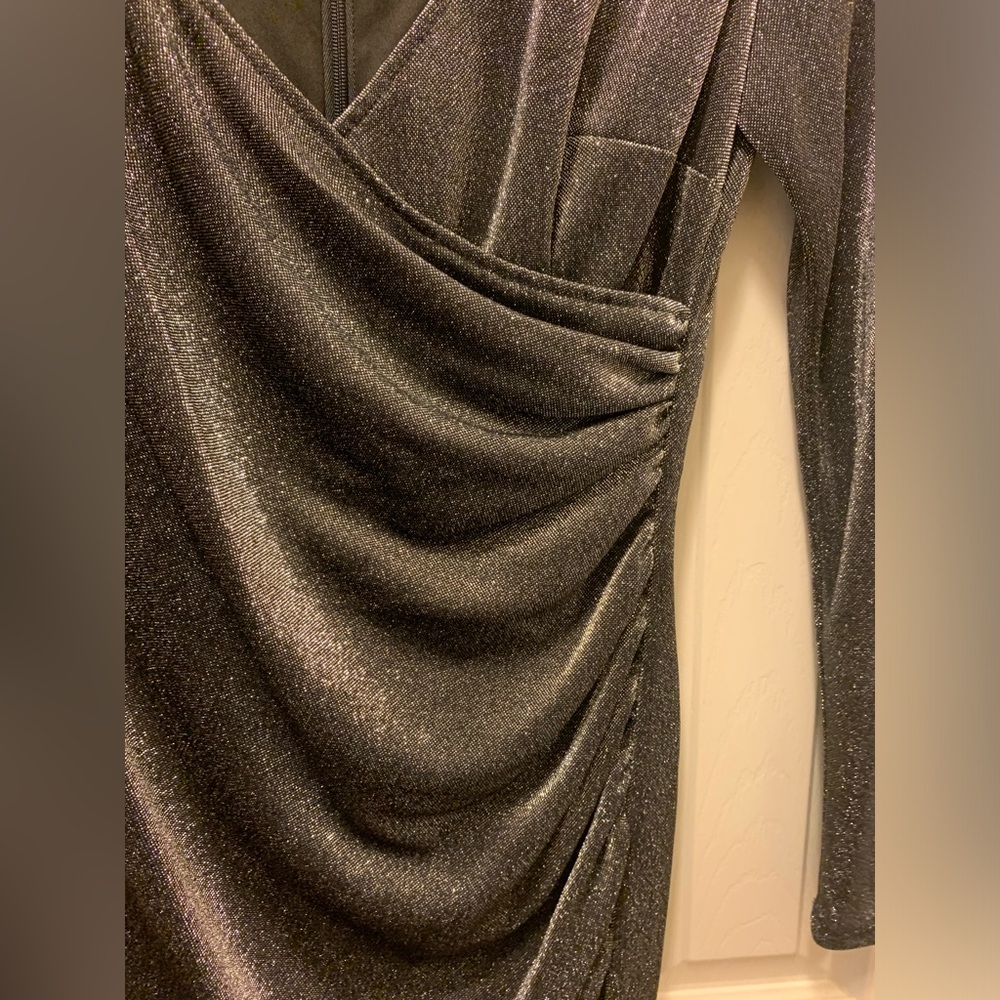 White House Black Market black Midi Dress